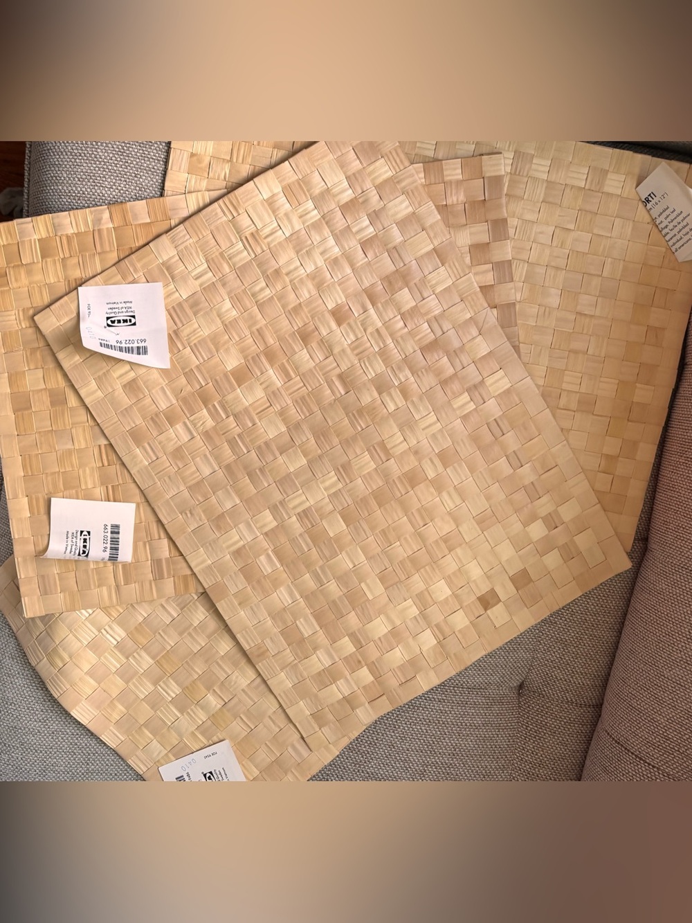 NWT 4 IKEA woven placemats.